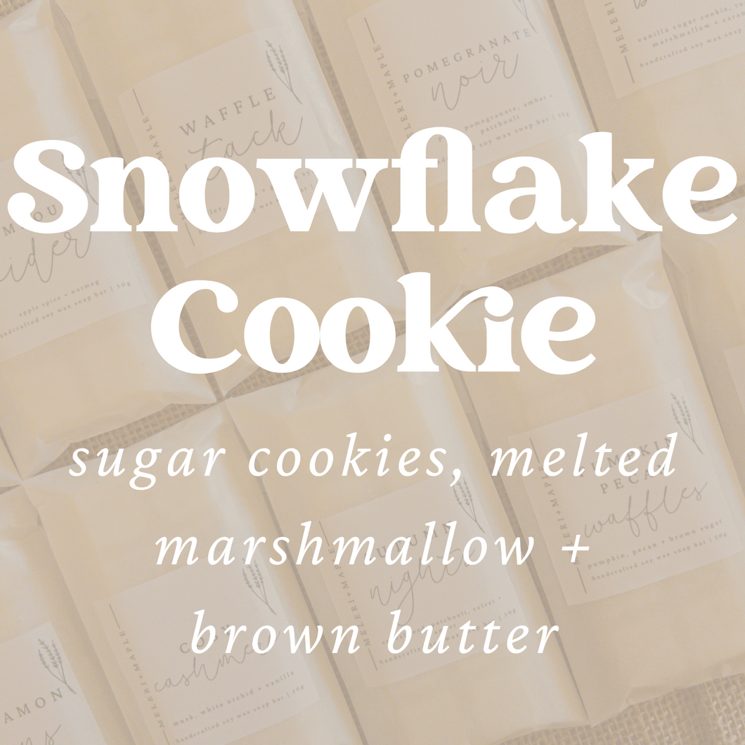 Snowflake Cookie Scented Snap Bar