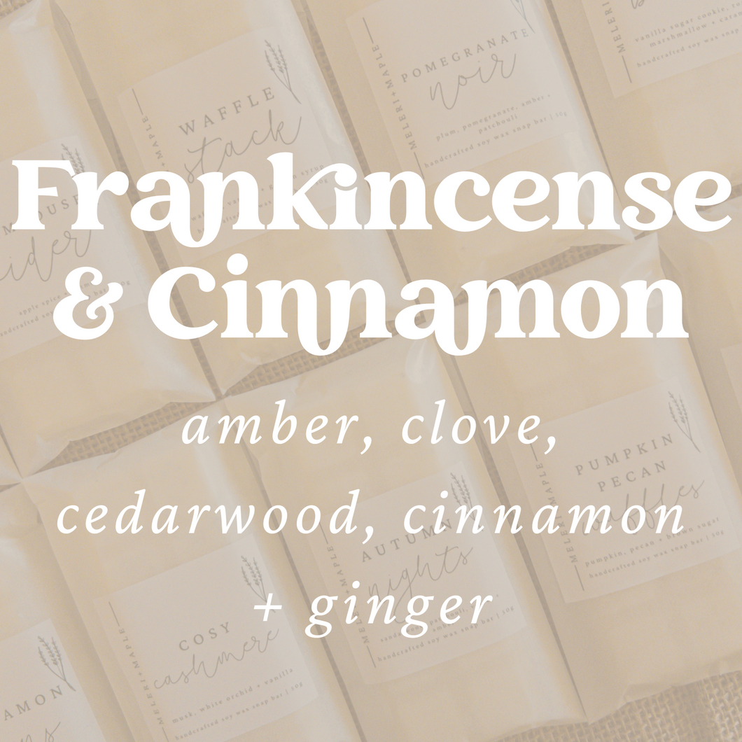 Frankincense & Cinnamon Scented Snap Bar