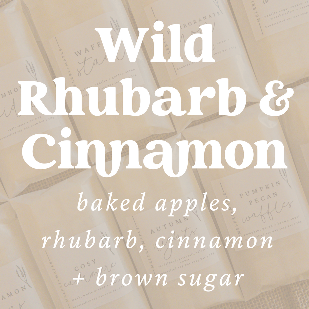 Wild Rhubarb & Cinnamon Scented Snap Bar