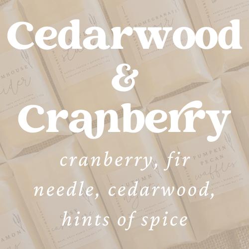 Cedarwood & Cranberry Scented Snap Bar