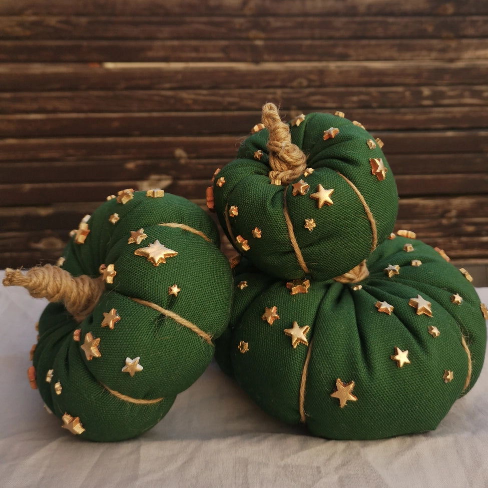 Handmade Green Star Pumpkin