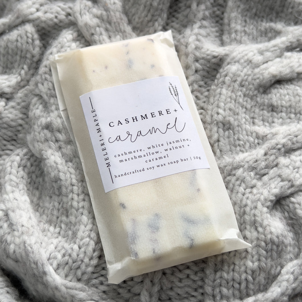 Cashmere + Caramel Scented Snap Bar