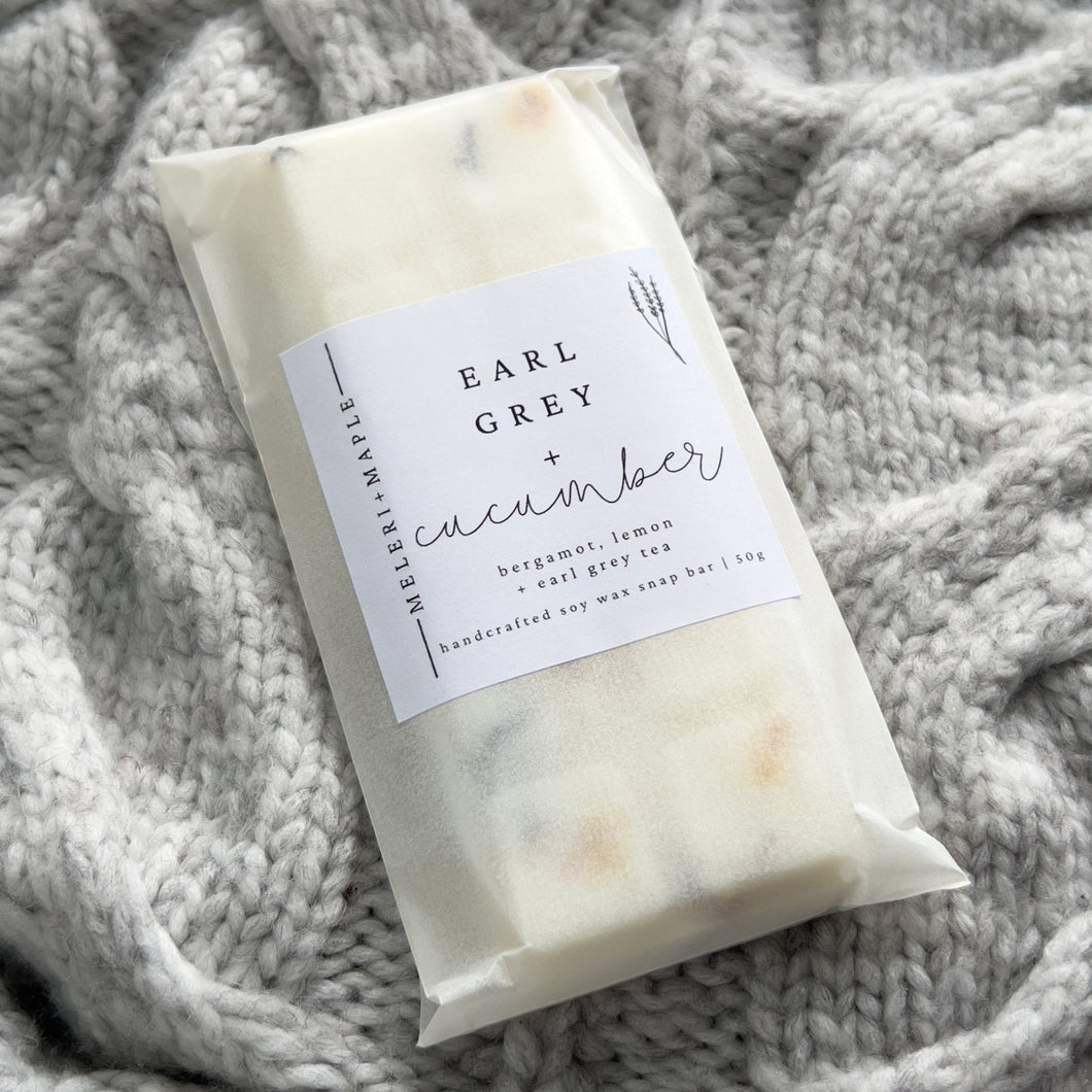 Earl Grey + Cucumber Scented Snap Bar