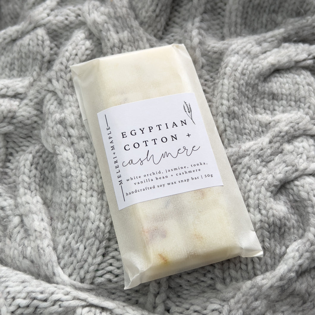 Egyptian Cotton & Cashmere Scented Snap Bar