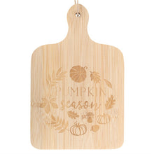 Load image into Gallery viewer, Pumpkin Season Bamboo Serving Board
