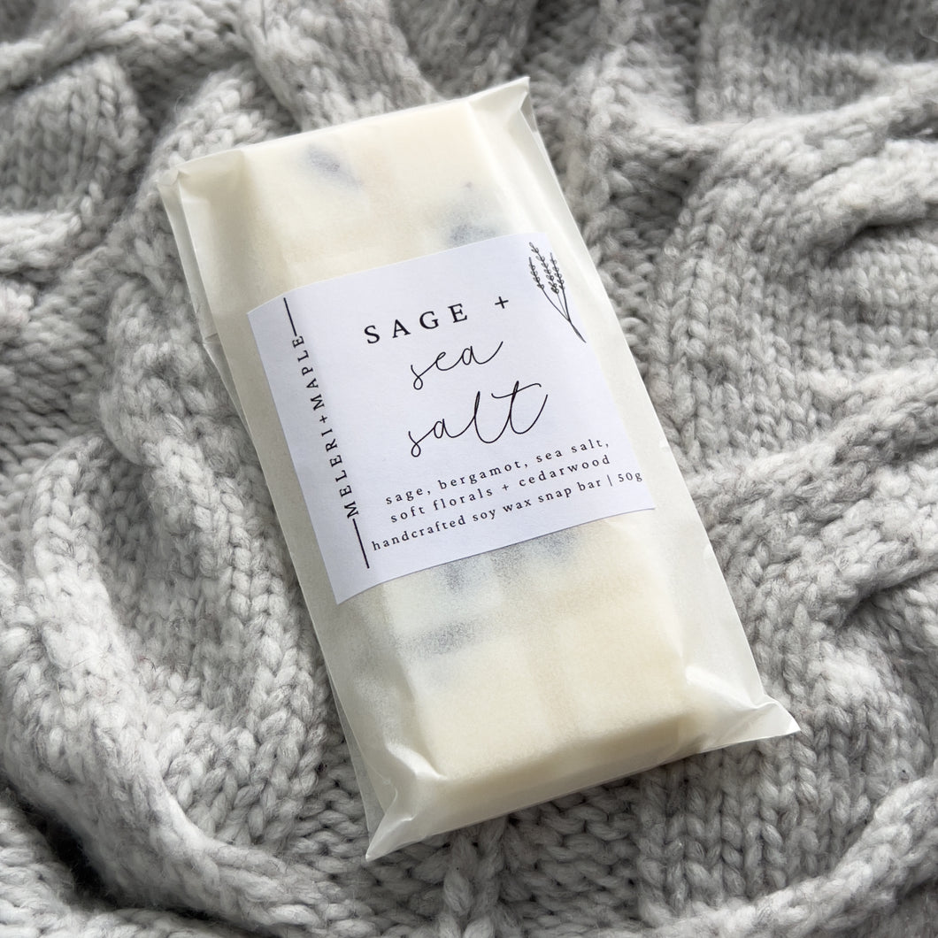 Sage + Sea Salt Scented Snap Bar