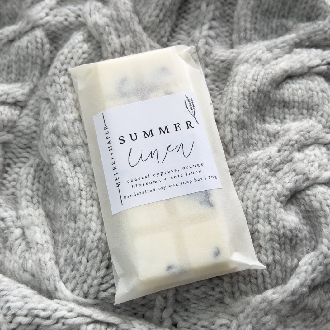 Summer Linen Scented Snap Bar