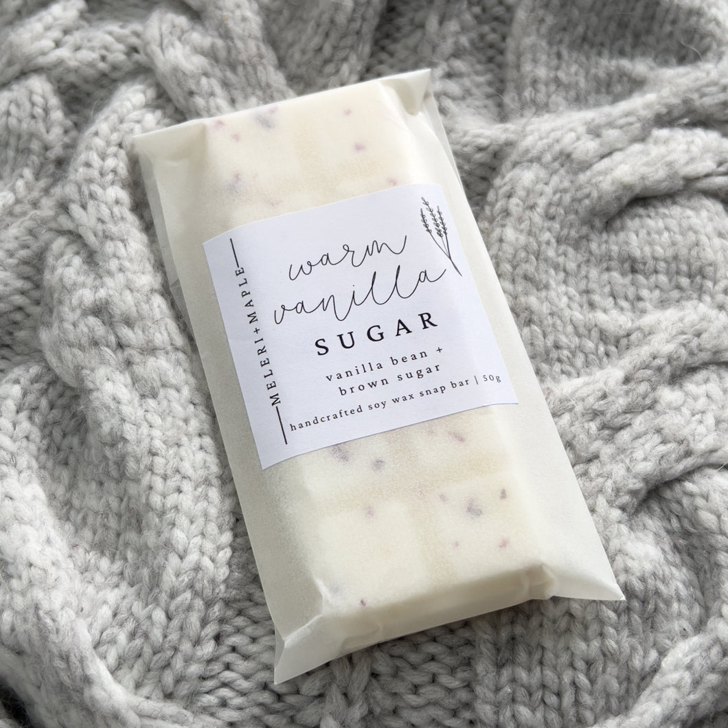 Warm Vanilla Sugar Scented Snap Bar